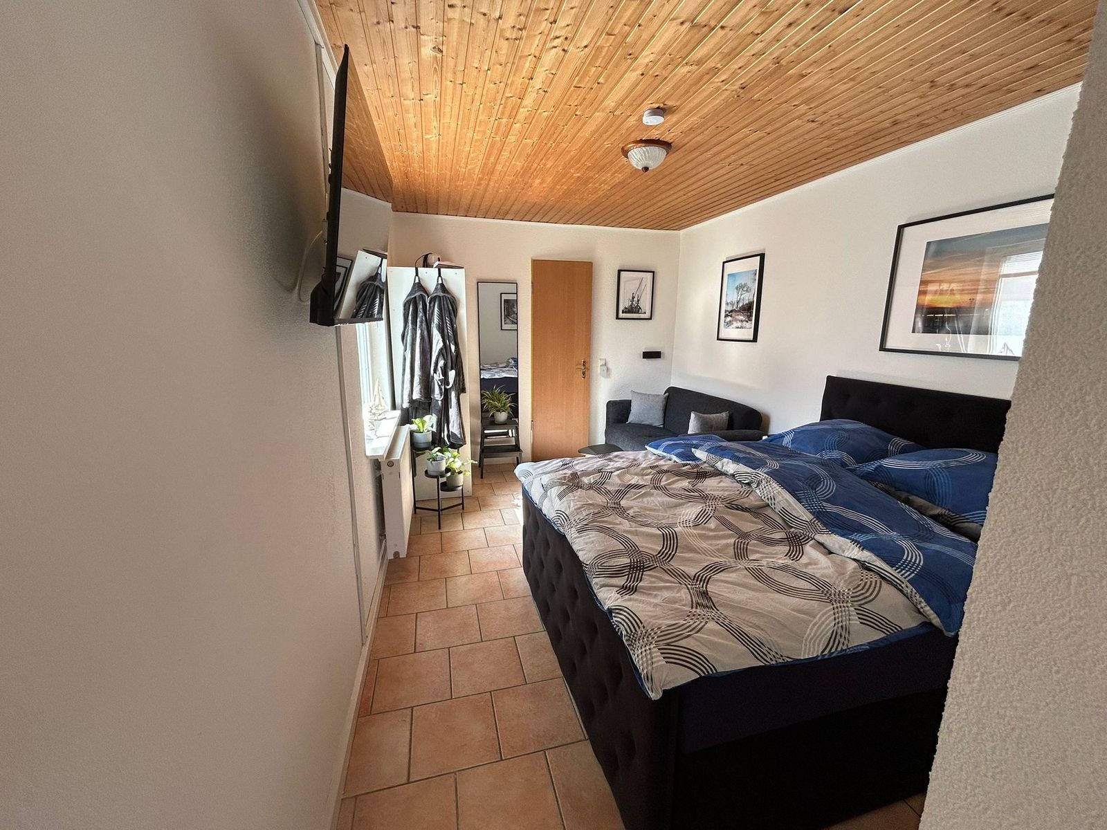 Schlafzimmer von Mariechen mit Boxspringbett